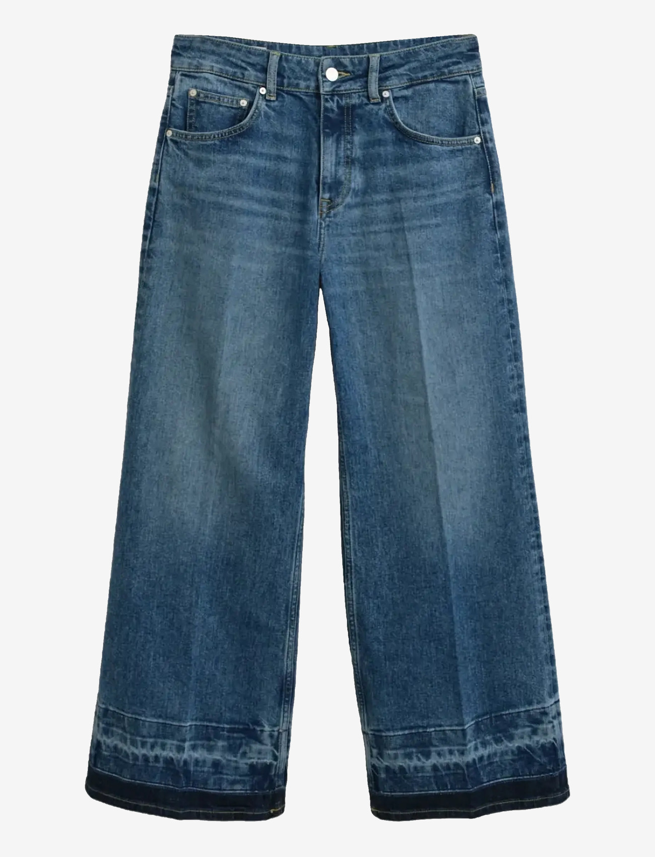 GANT - CROPPED FLARE HEM DETAIL JEANS - schlaghosen - semi light blue archive - 1