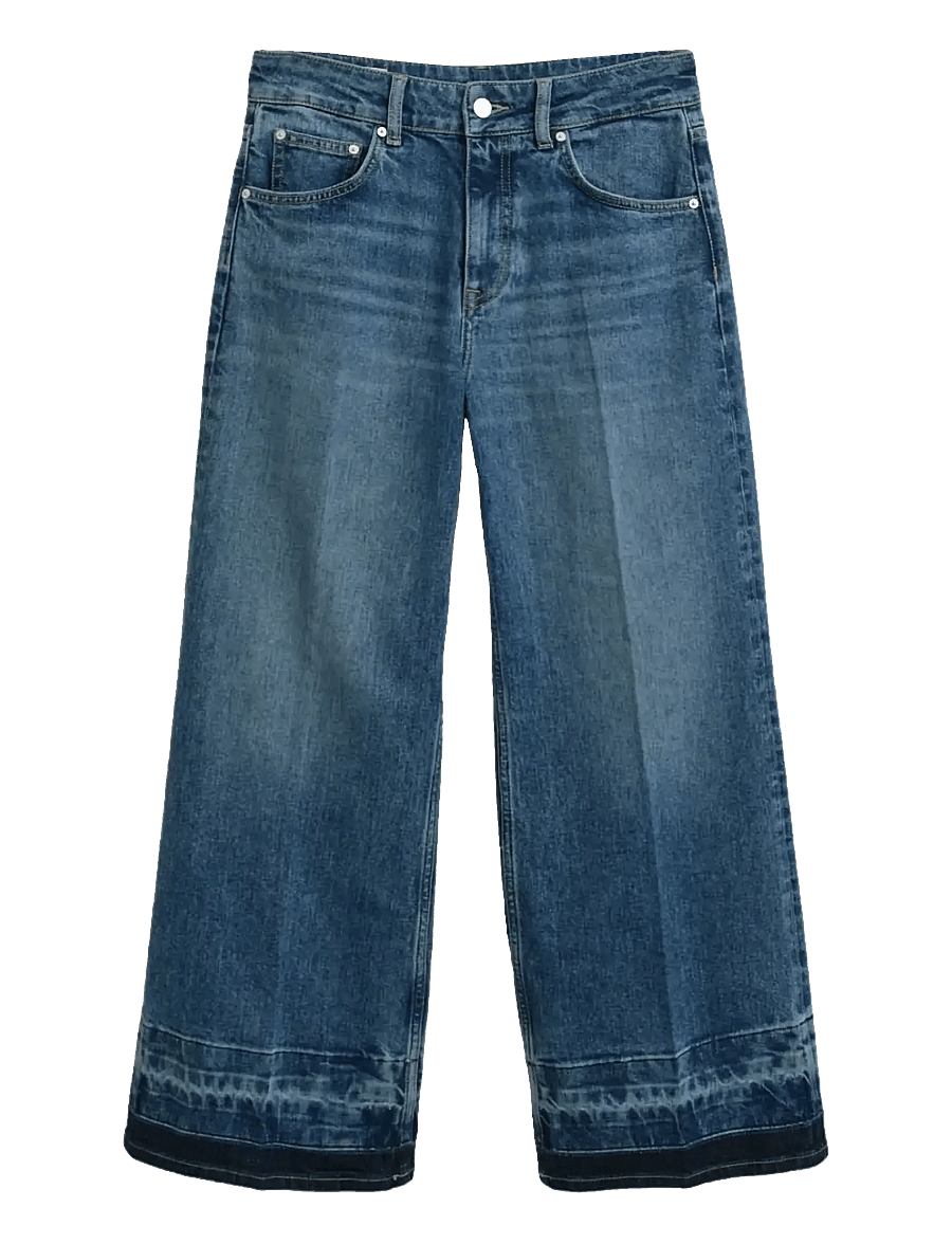 Gant - CROPPED FLARE HEM DETAIL JEANS - flared jeans - semi light blue archive - 1