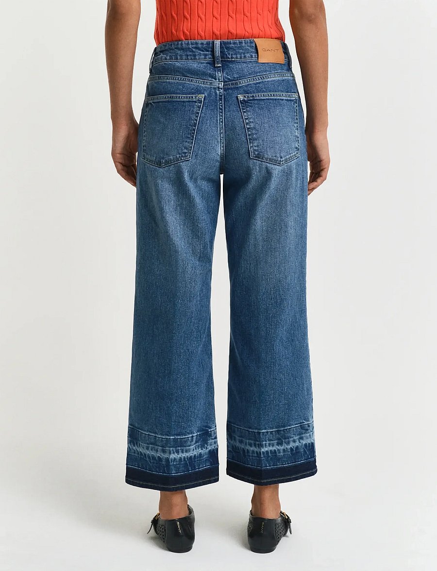 Gant - CROPPED FLARE HEM DETAIL JEANS - flared jeans - semi light blue archive - 2
