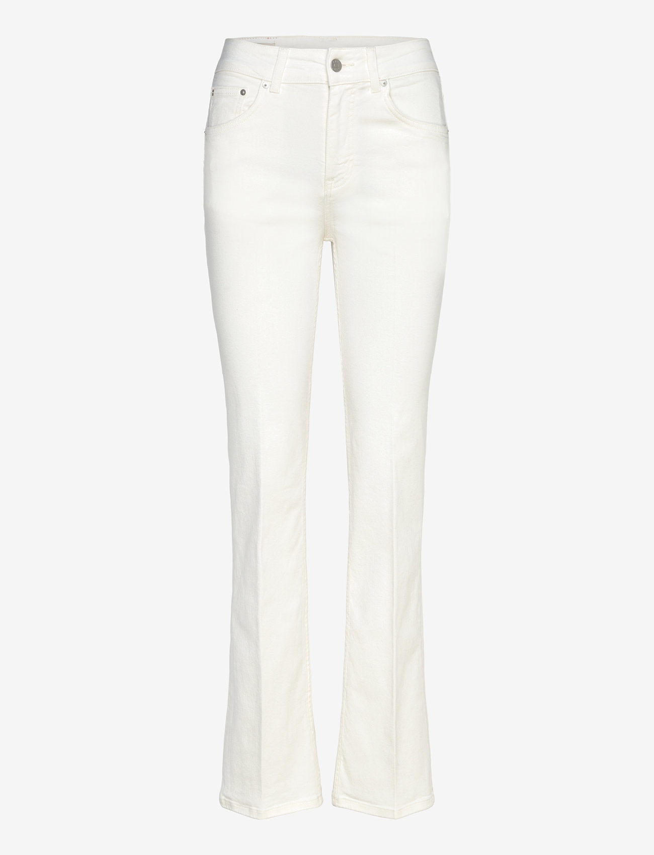 GANT - SLIM FLARE WHITE JEANS - alt eriti laia säärega teksad - eggshell - 0