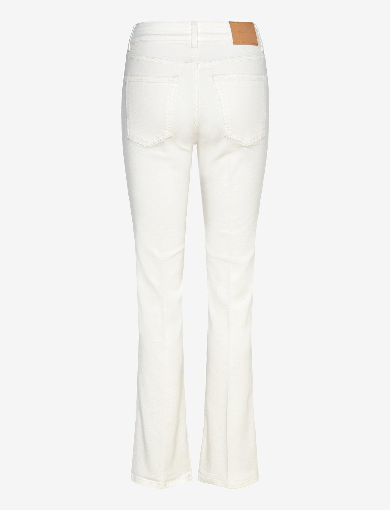 GANT - SLIM FLARE WHITE JEANS - alt eriti laia säärega teksad - eggshell - 1