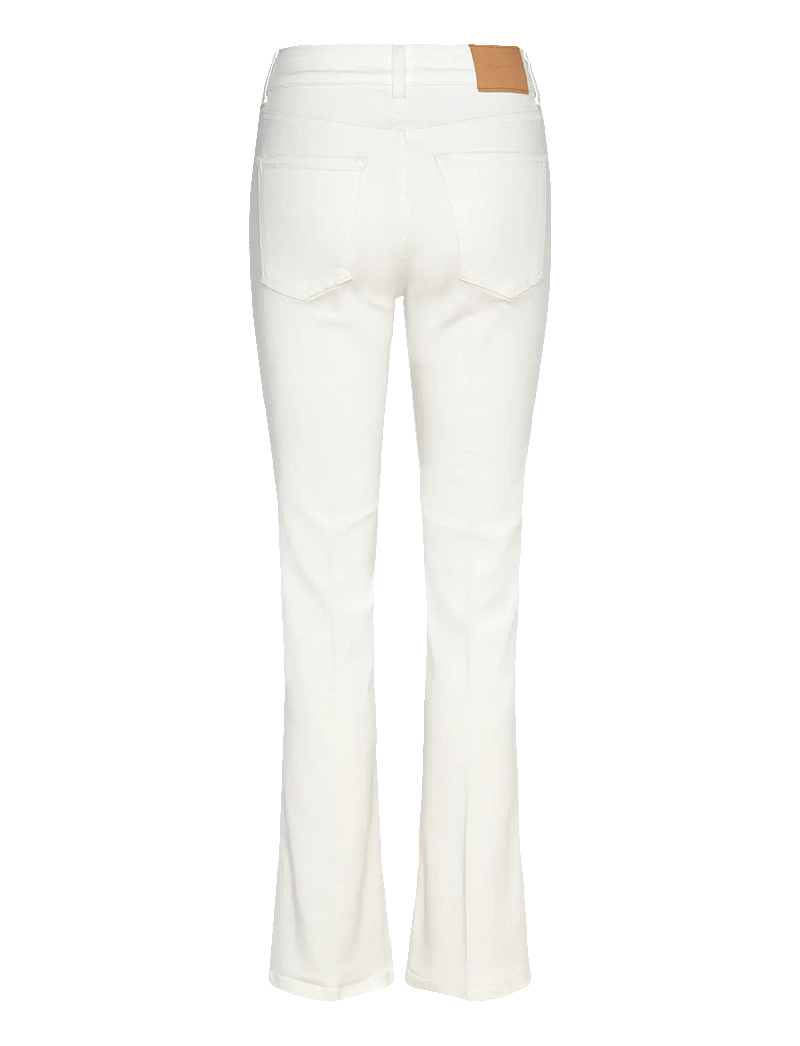 GANT - SLIM FLARE WHITE JEANS - eggshell - 1