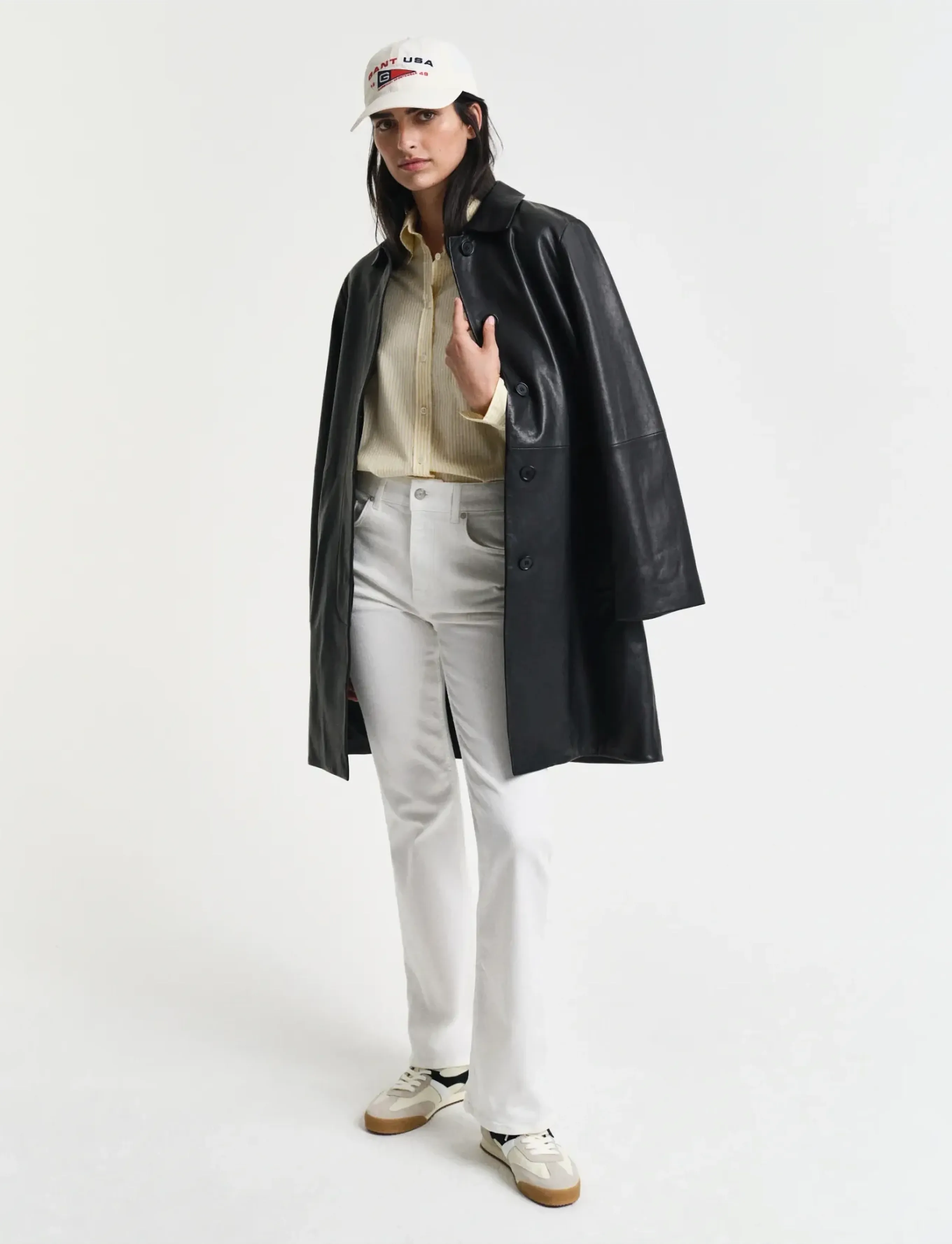Gant - SLIM FLARE WHITE JEANS - schlaghosen - eggshell - 5