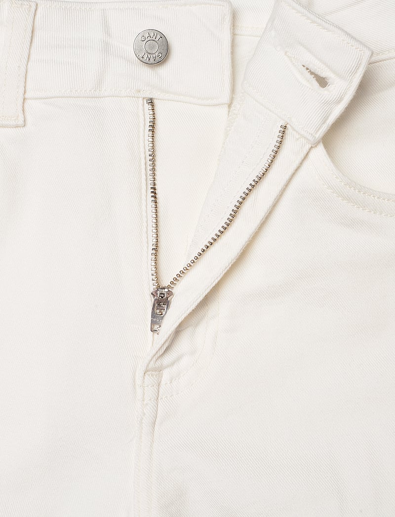GANT - SLIM FLARE WHITE JEANS - eggshell - 3