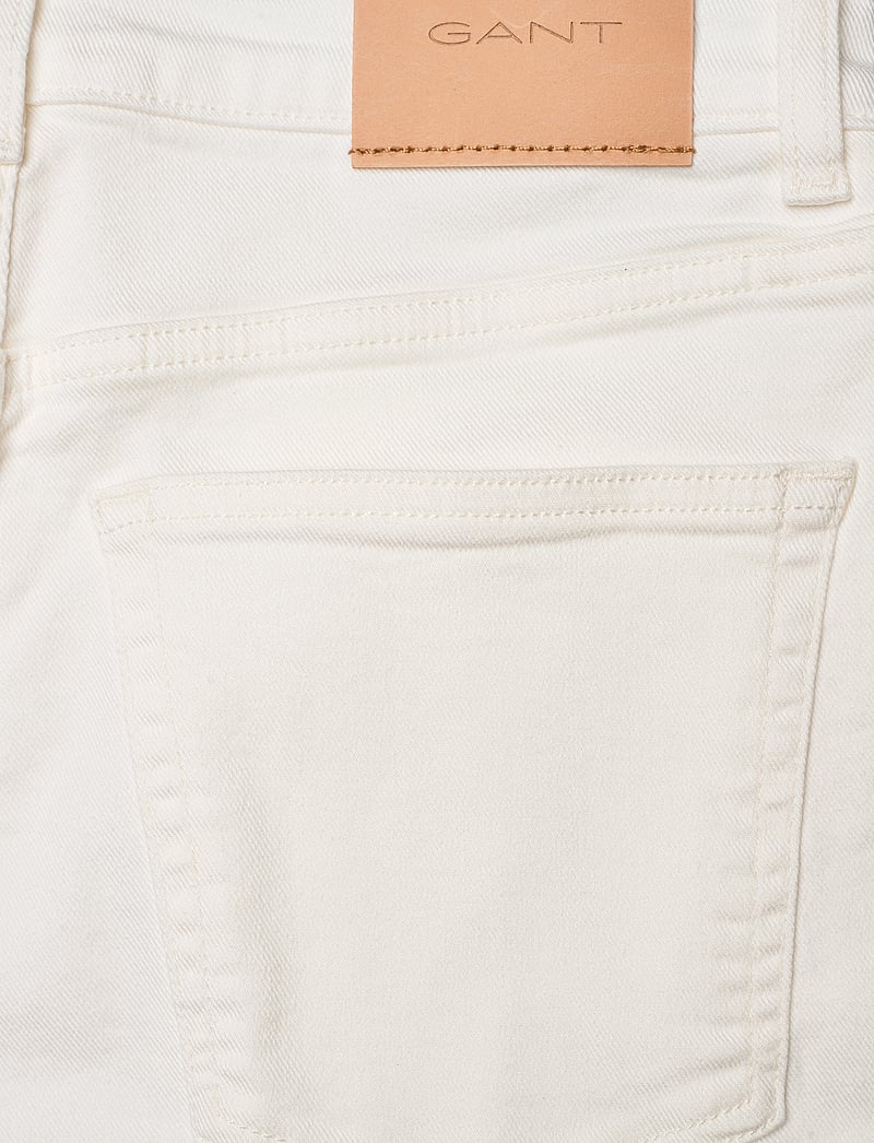 GANT - SLIM FLARE WHITE JEANS - eggshell - 4