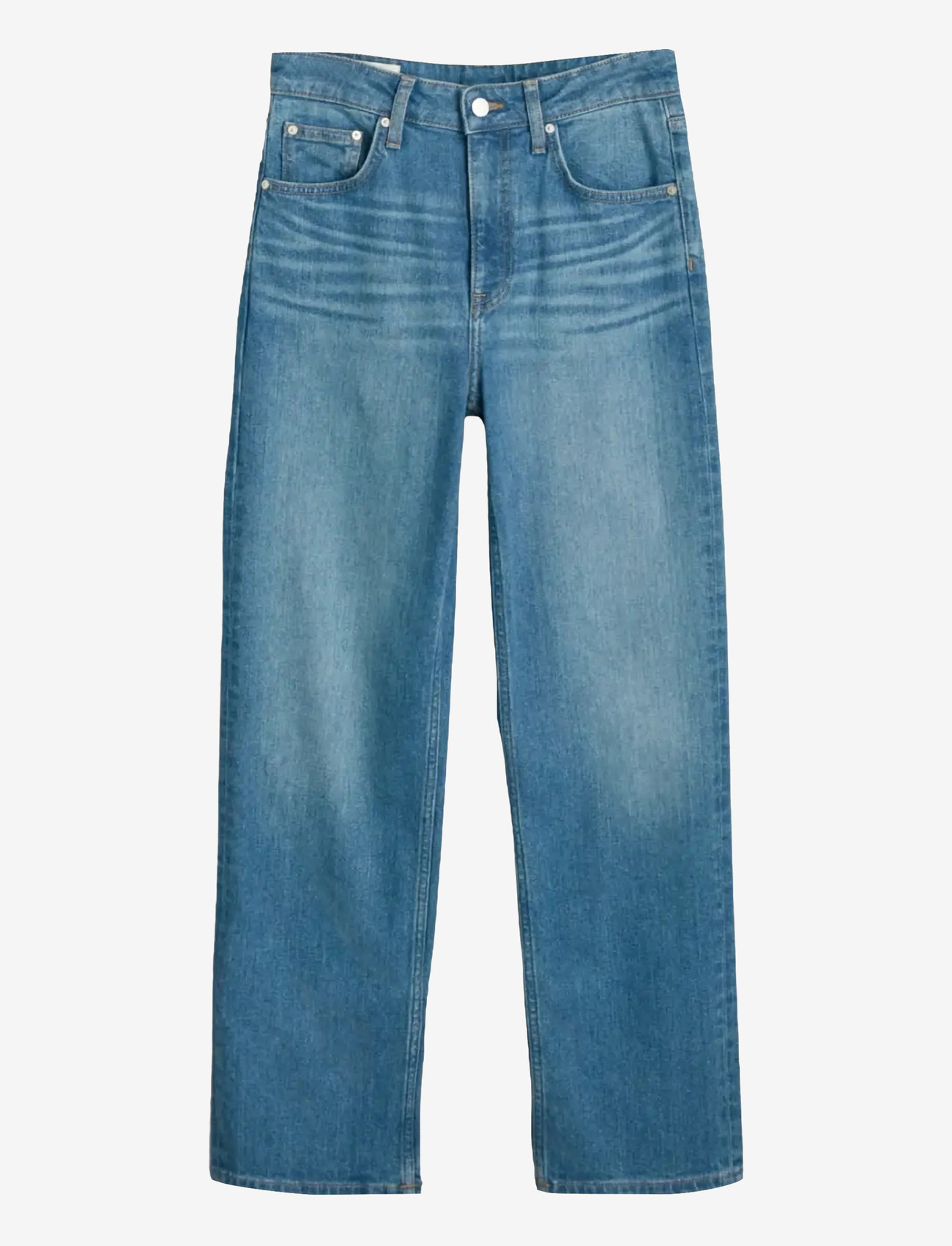 GANT - CROPPED STRAIGHT JEANS - straight jeans - dark blue vintage - 1