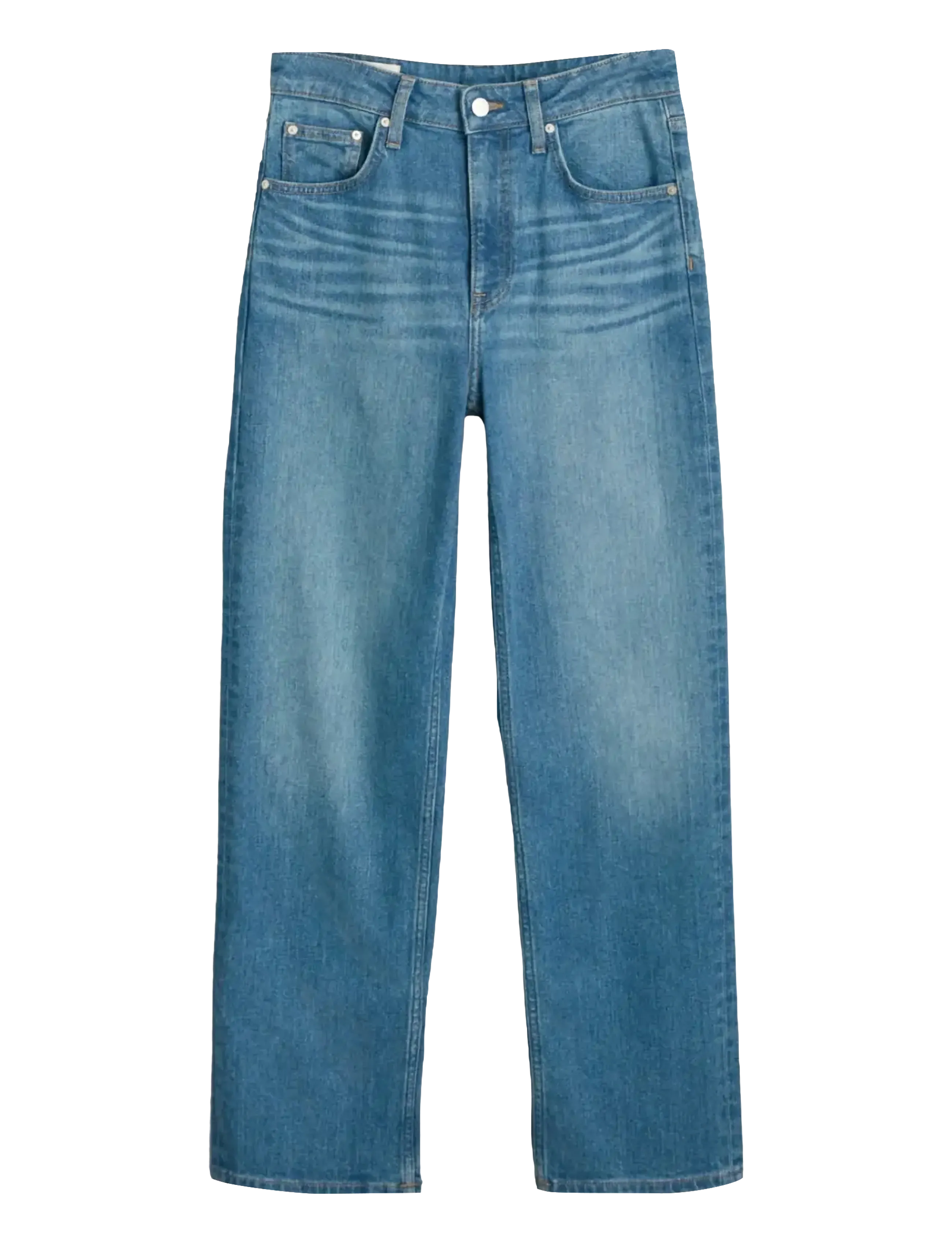 CROPPED STRAIGHT JEANS - DARK BLUE VINTAGE