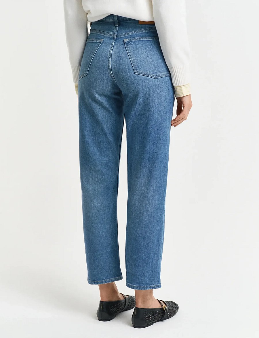 Gant - CROPPED STRAIGHT JEANS - gerade jeans - dark blue vintage - 2