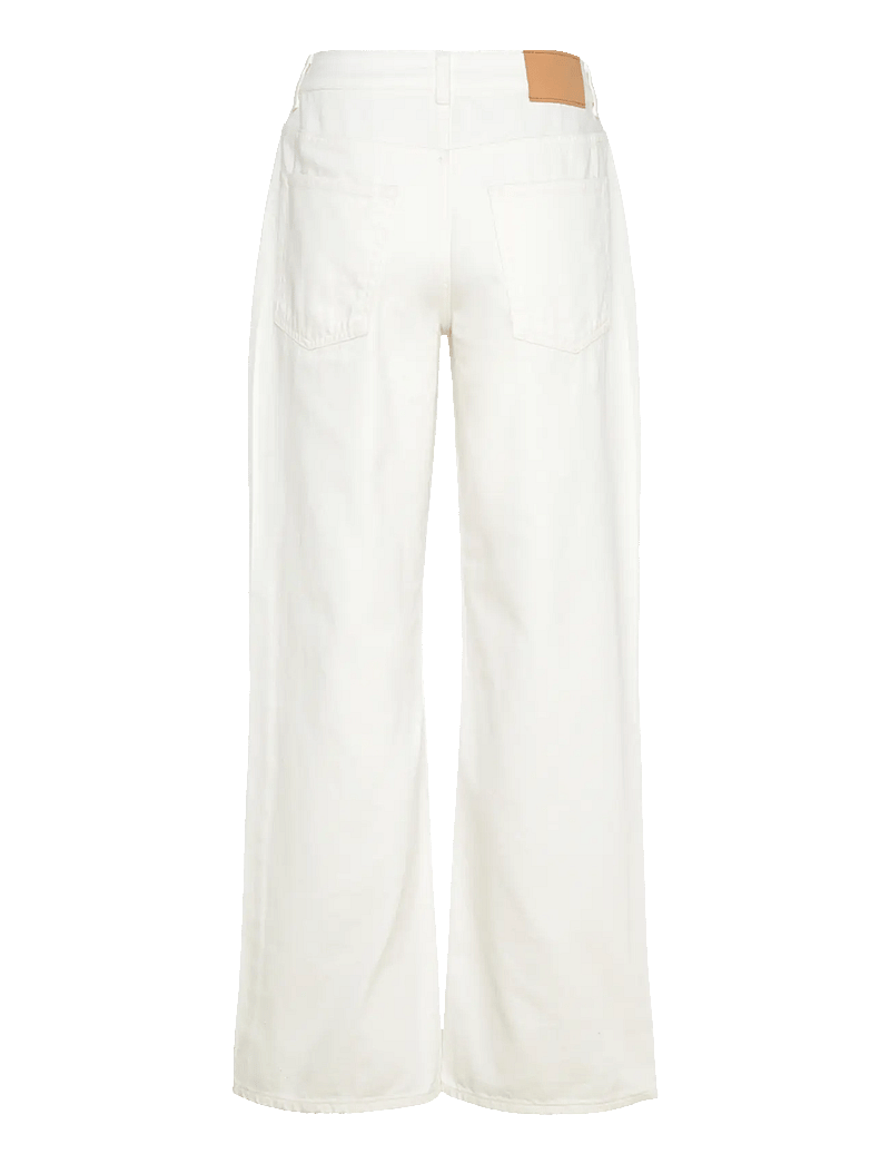 GANT - REL STRAIGHT WHITE JEANS - wide leg jeans - eggshell - 2