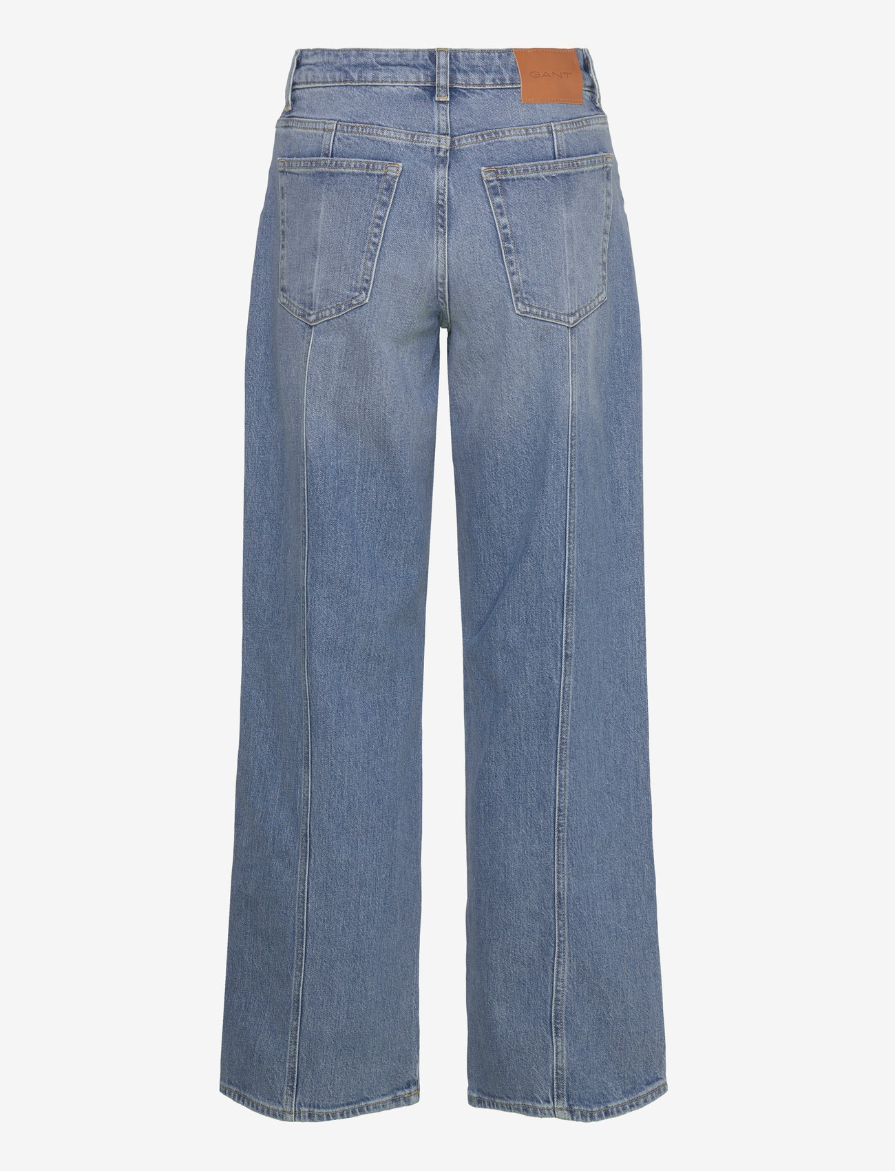 GANT - RELAXED STRETCH SEAM JEANS - straight jeans - mid blue archive - 2