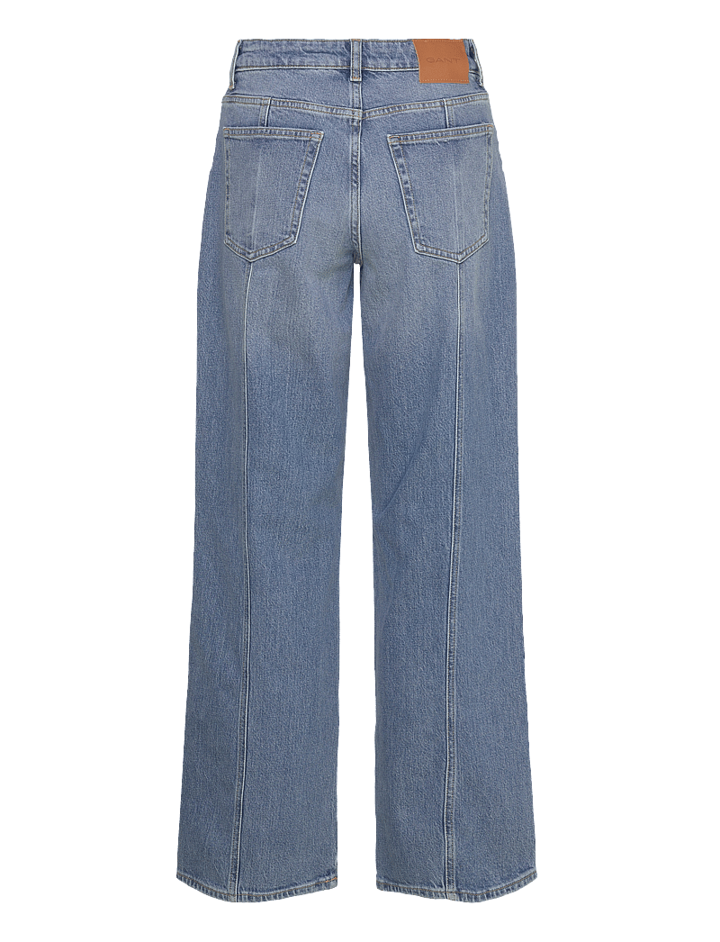 GANT - RELAXED STRETCH SEAM JEANS - straight jeans - mid blue archive - 2