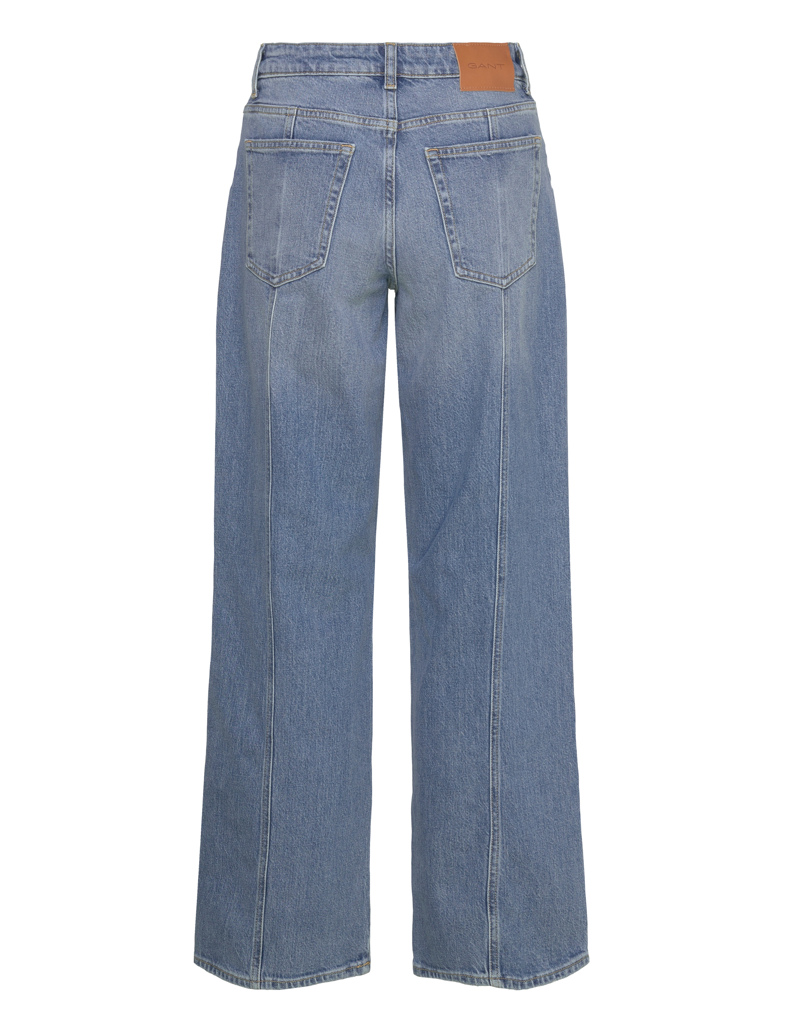 Gant - RELAXED STRETCH SEAM JEANS - straight jeans - mid blue archive - 2