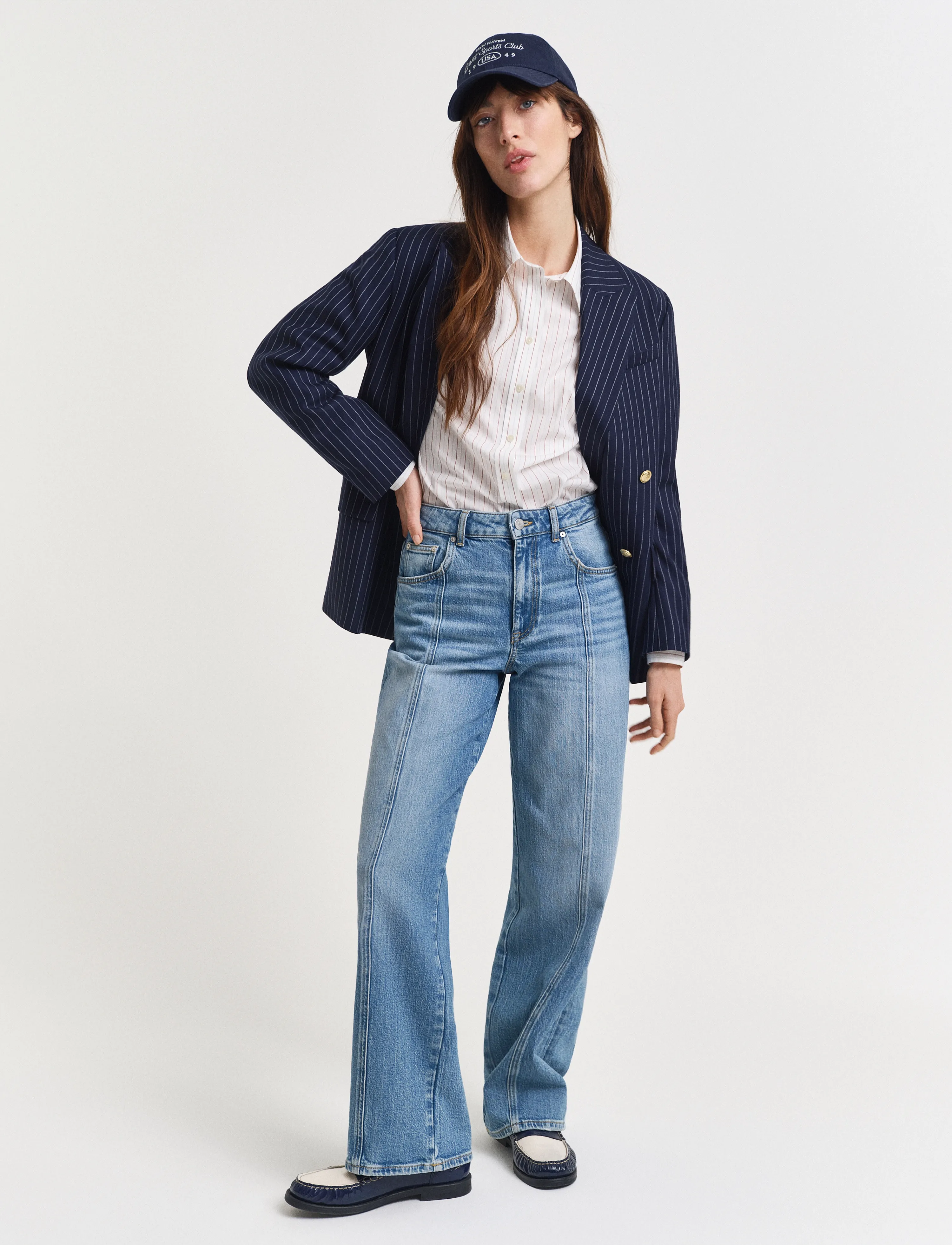 Gant - RELAXED STRETCH SEAM JEANS - straight jeans - mid blue archive - 5