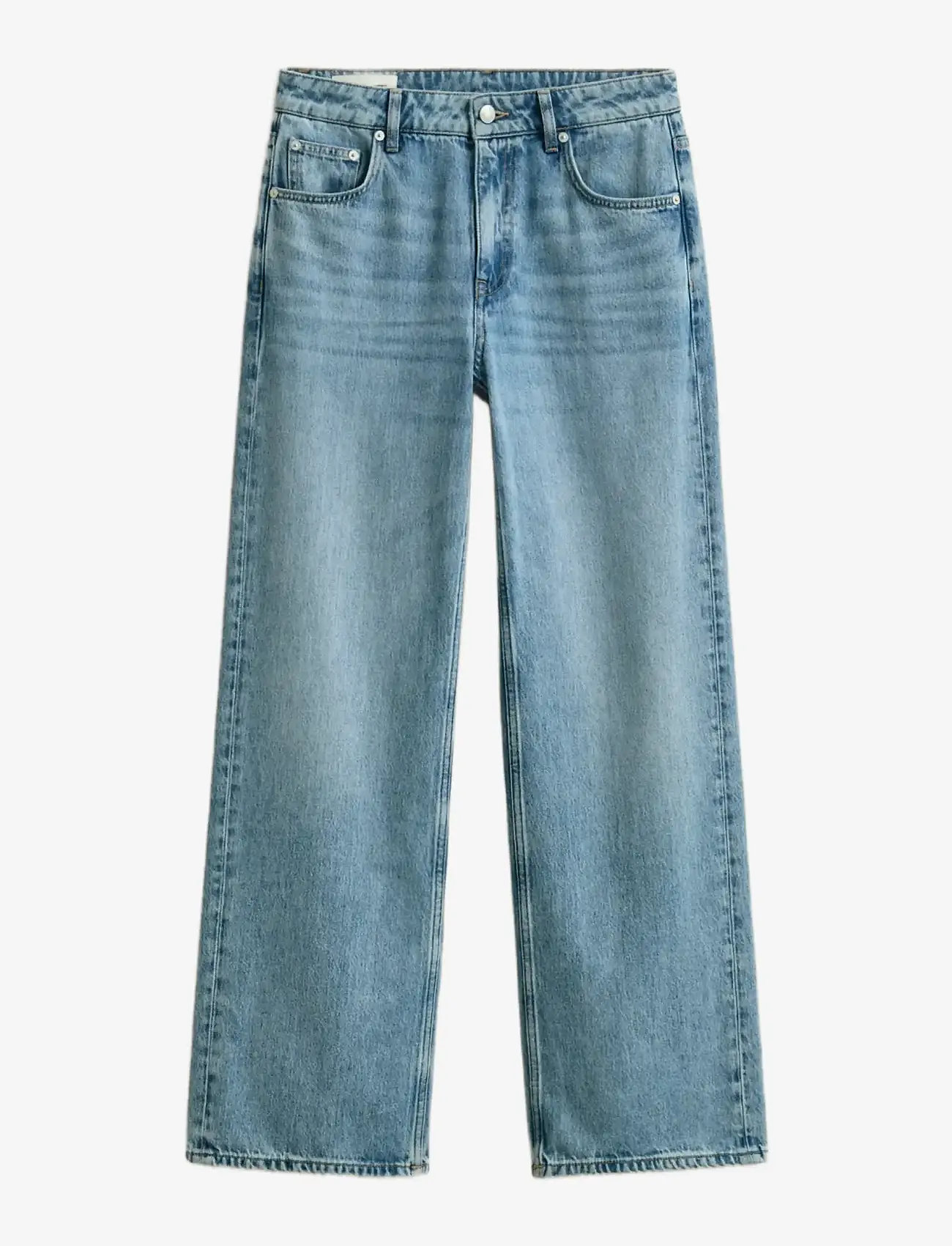 GANT - RELAXED JEANS - brede jeans - semi light blue broken in - 1