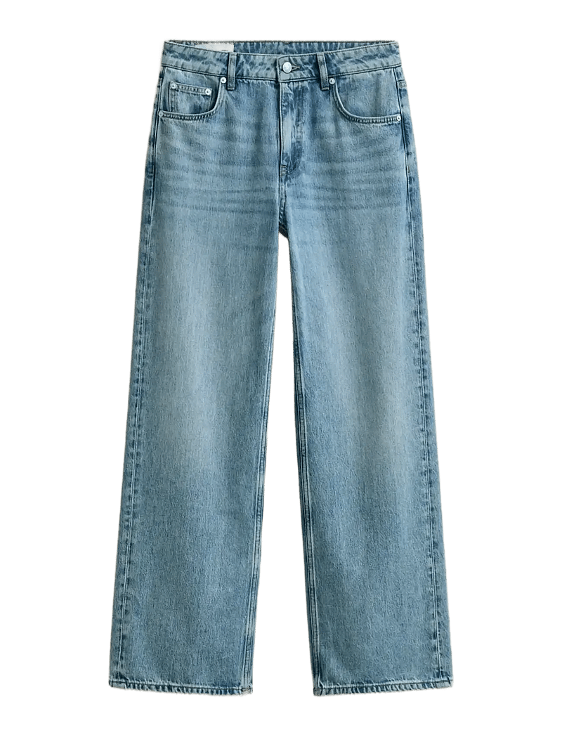 GANT - RELAXED JEANS - brede jeans - semi light blue broken in - 1