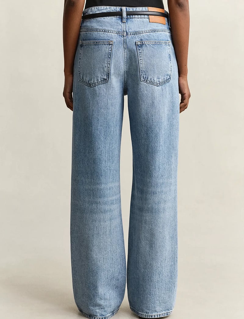 GANT - RELAXED JEANS - brede jeans - semi light blue broken in - 2