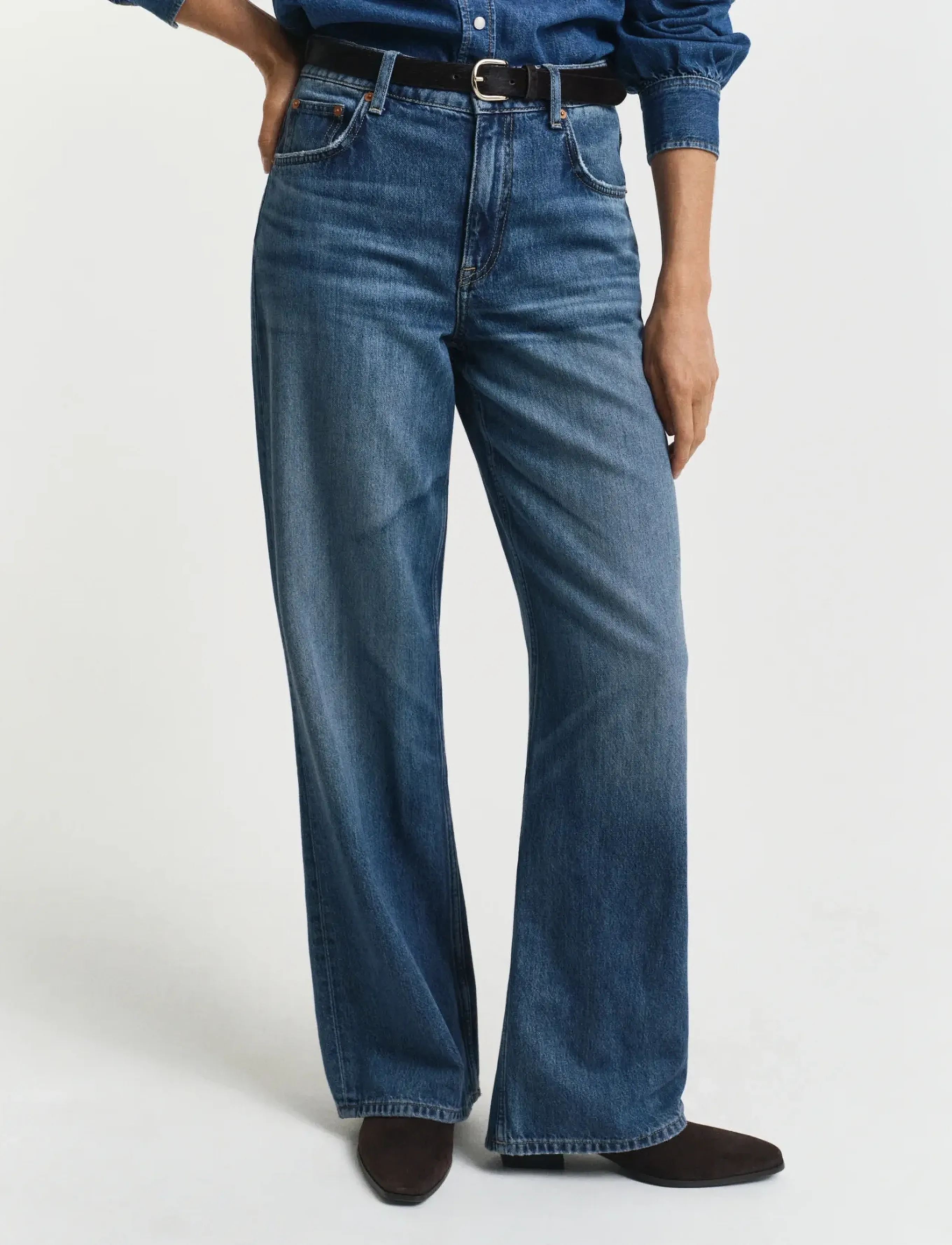 Gant - RELAXED JEANS - raka jeans - mid blue broken in - 0