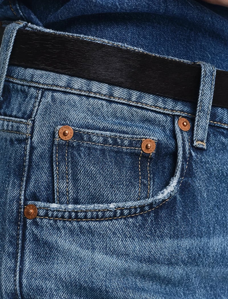 GANT - RELAXED JEANS - laia säärega teksad - mid blue broken in - 3