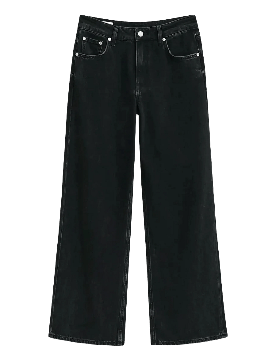 Gant - RELAXED JEANS - jeans met wijde pijpen - black worn in - 1