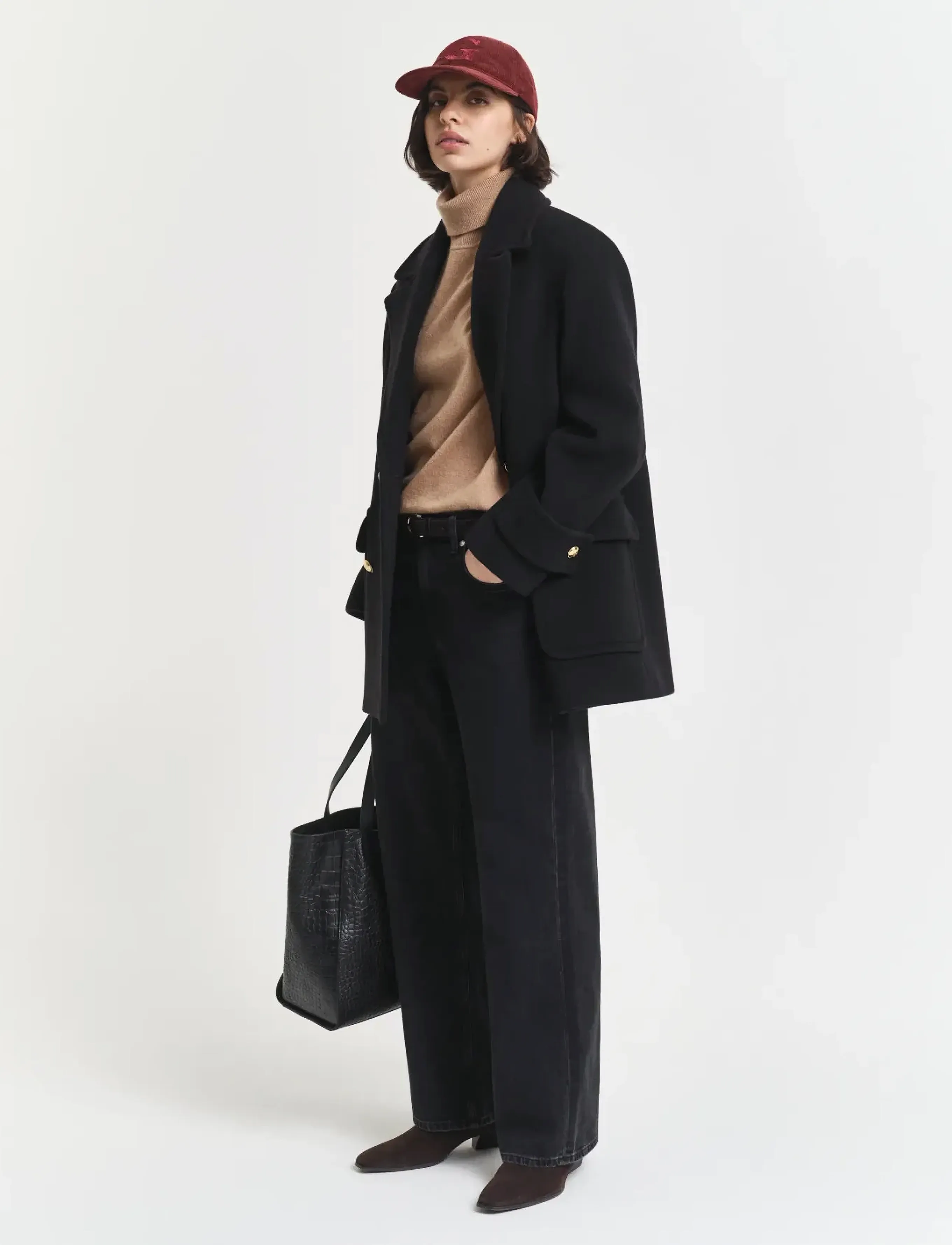 Gant - RELAXED JEANS - jeans met wijde pijpen - black worn in - 3
