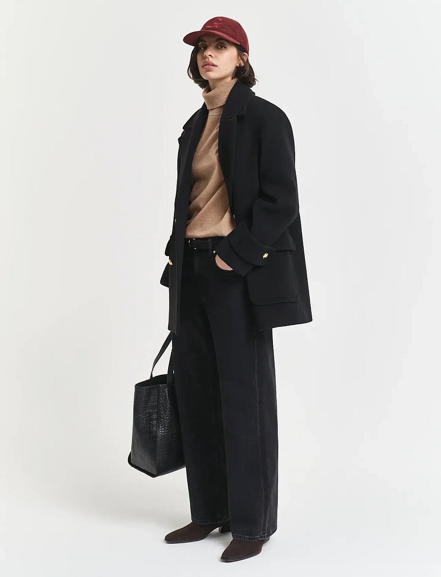 Gant - RELAXED JEANS - jeans met wijde pijpen - black worn in - 3