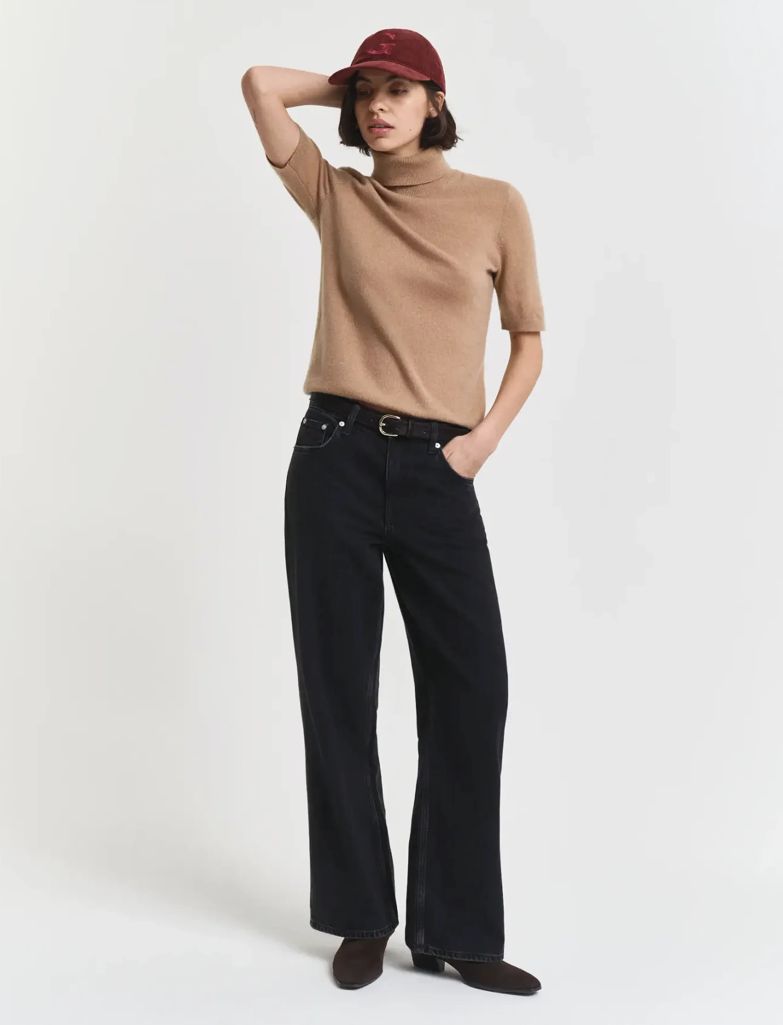Gant - RELAXED JEANS - jeans met wijde pijpen - black worn in - 4