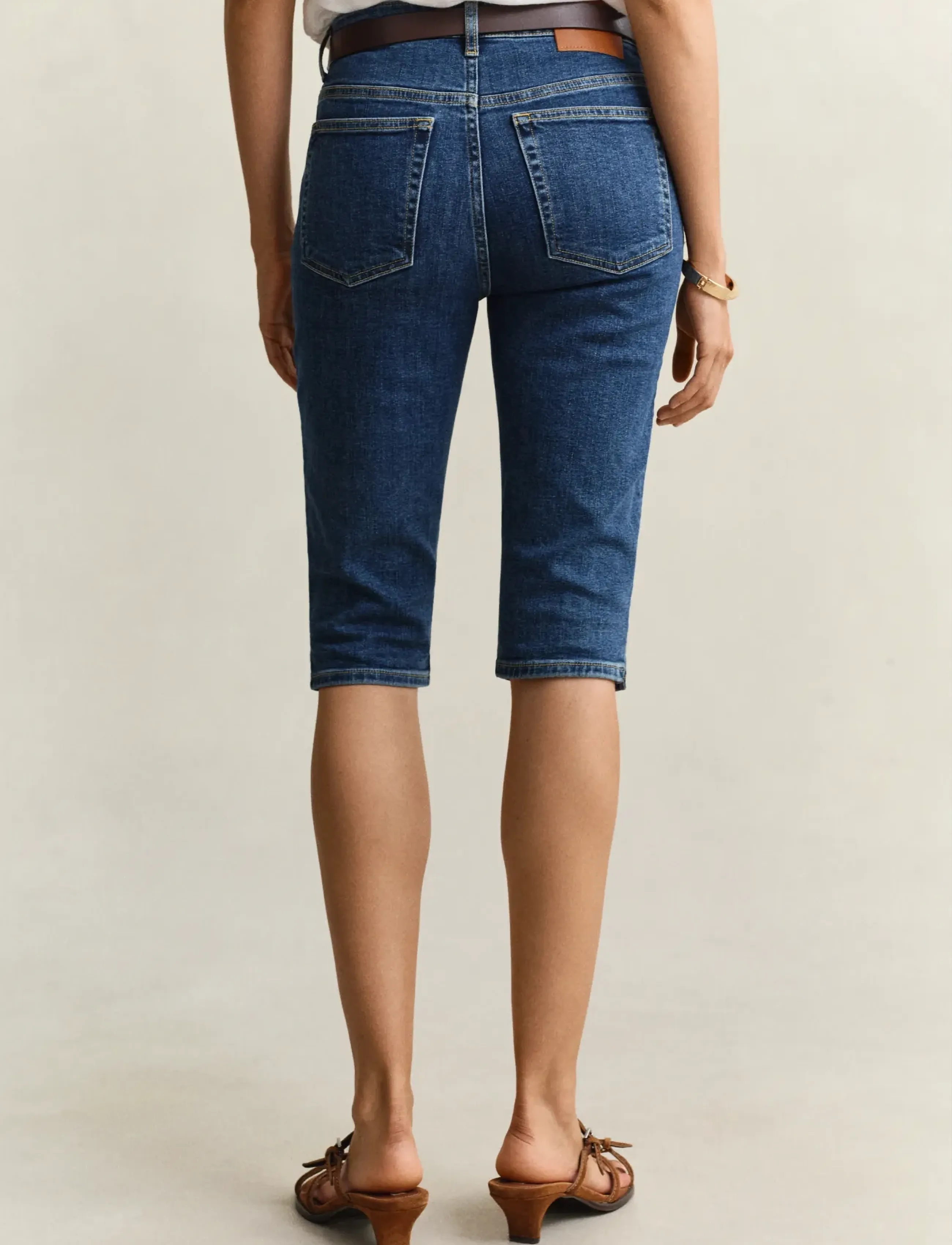 Gant - DENIM CAPRI - spodnie capri - mid blue - 2