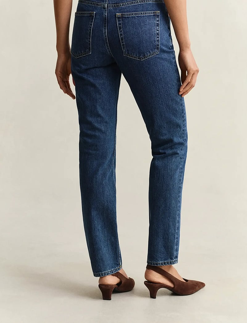 GANT - SLIM JEANS - slim fit jeans - mid blue - 2