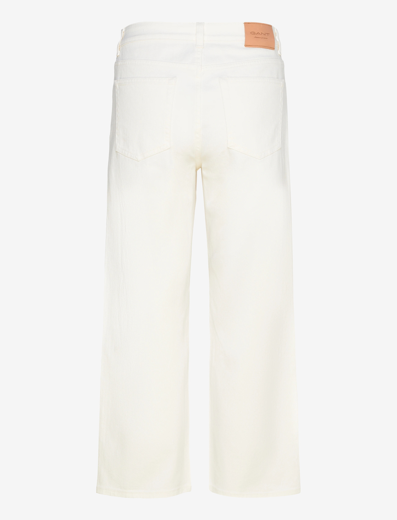 Gant - CROPPED RELAXED JEANS - brede jeans - eggshell - 2