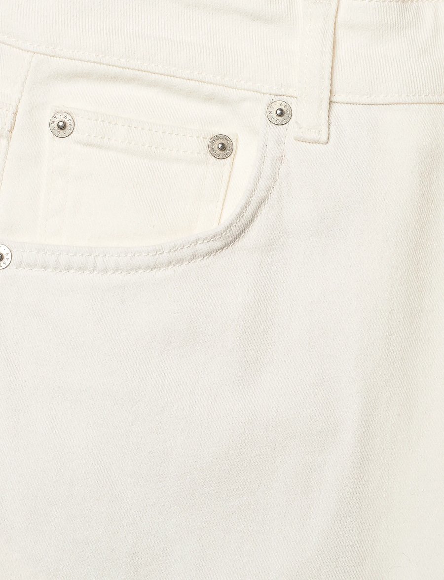Gant - CROPPED RELAXED JEANS - hosen mit weitem bein - eggshell - 5