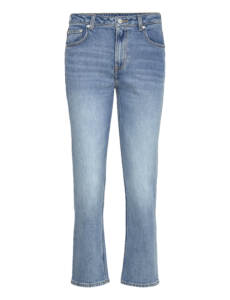 GANT - CROPPED STRAIGHT STRETCH JEANS - straight jeans - semi light blue broken in - 1