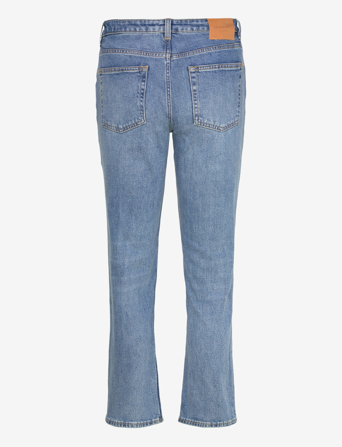 GANT - CROPPED STRAIGHT STRETCH JEANS - straight jeans - semi light blue broken in - 2