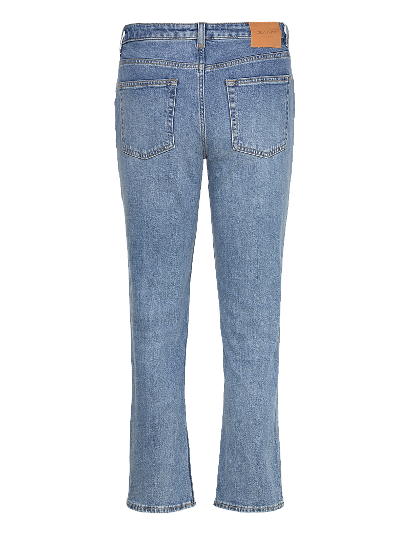 GANT - CROPPED STRAIGHT STRETCH JEANS - straight jeans - semi light blue broken in - 2