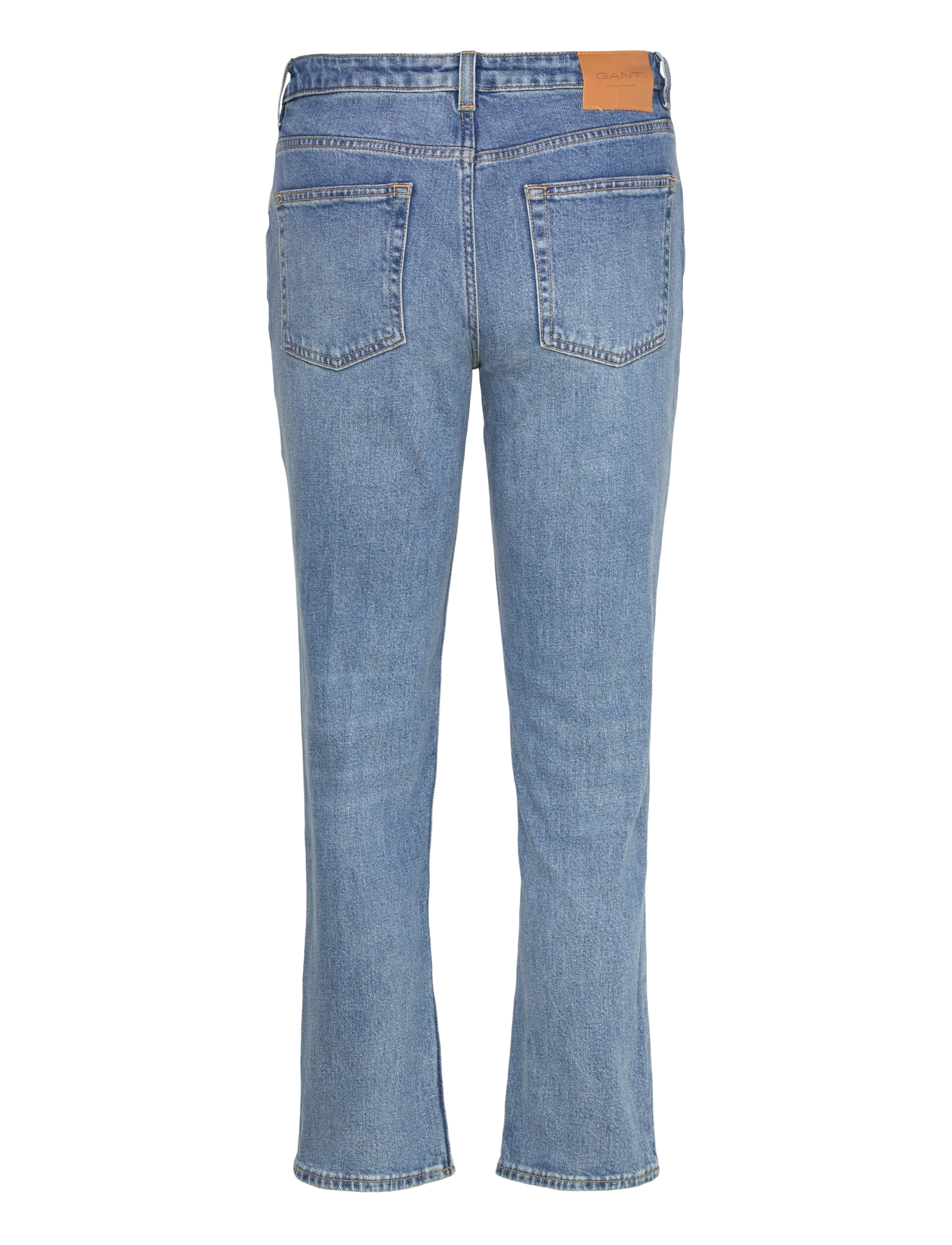 Gant - Straight Cropped Jeans - suorat farkut - semi light blue broken in - 2