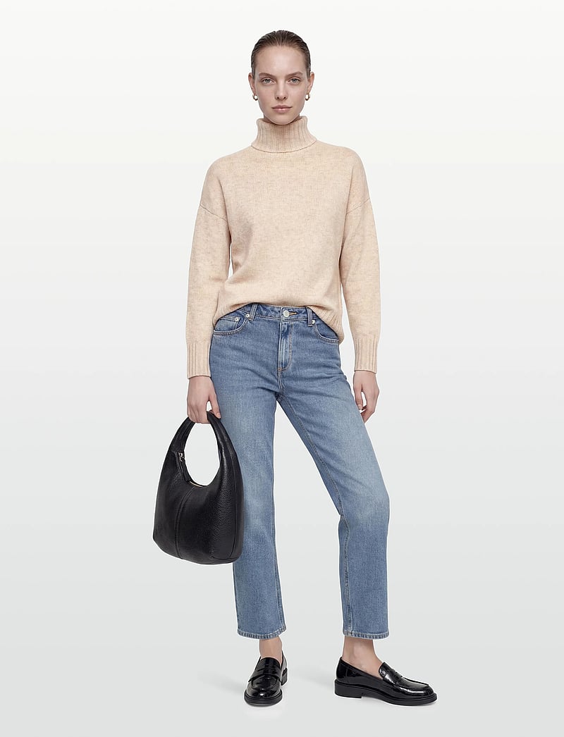 GANT - CROPPED STRAIGHT STRETCH JEANS - straight jeans - semi light blue broken in - 0