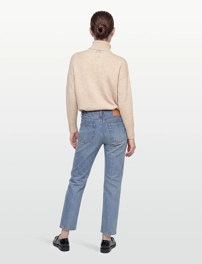 GANT - CROPPED STRAIGHT STRETCH JEANS - straight jeans - semi light blue broken in - 4