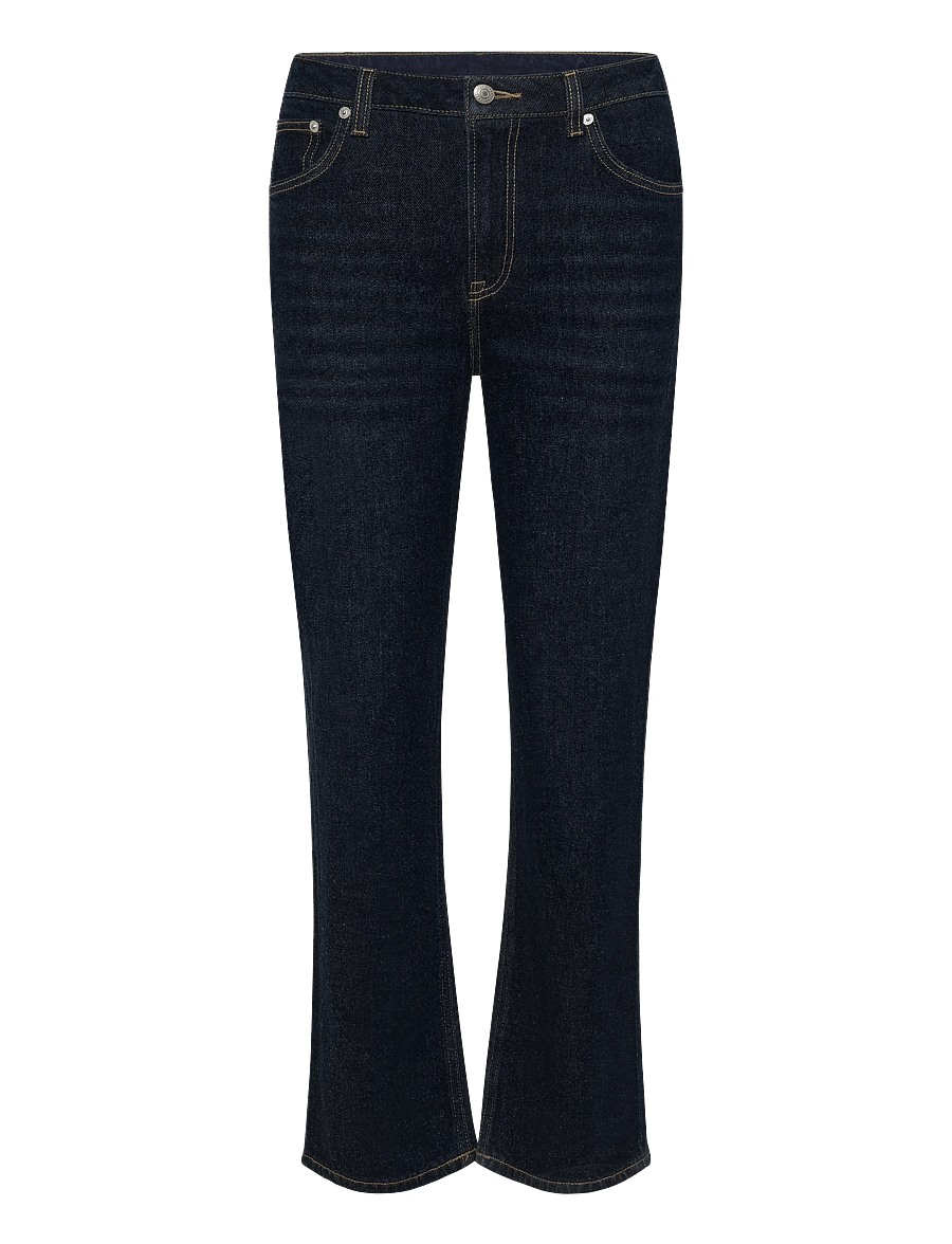 Gant - Straight Cropped Jeans - gerade jeans - dark blue worn in - 0