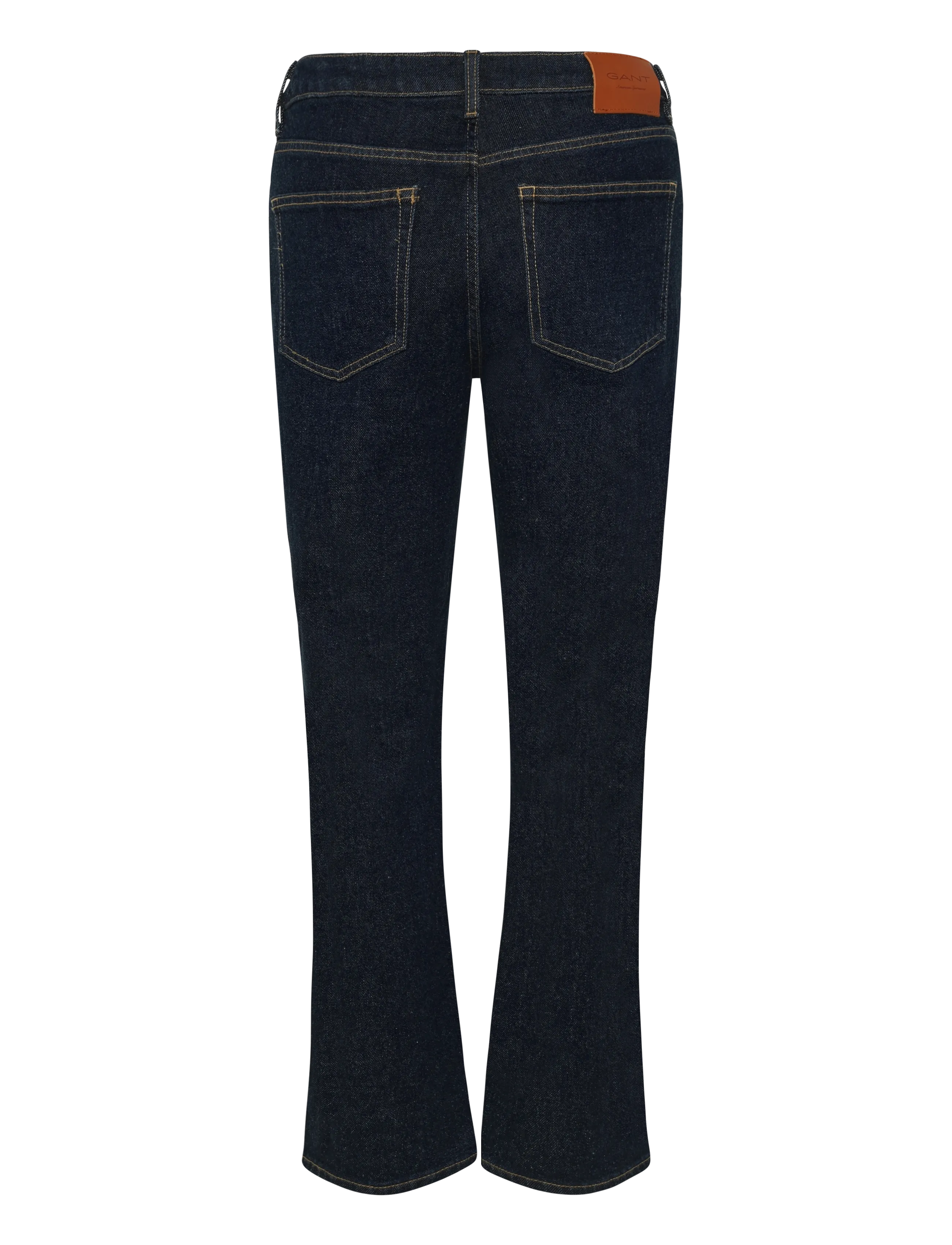 Gant - Straight Cropped Jeans - gerade jeans - dark blue worn in - 1