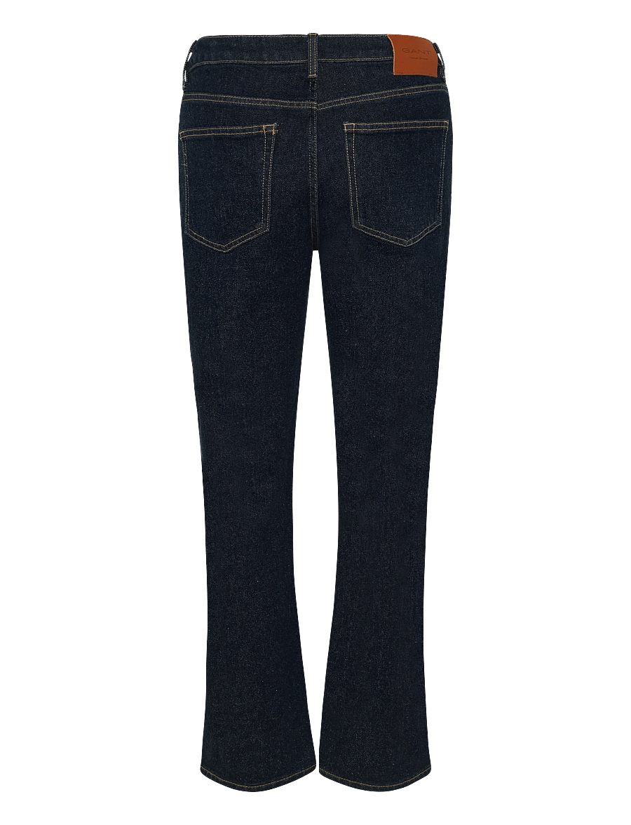 Gant - Straight Cropped Jeans - gerade jeans - dark blue worn in - 1