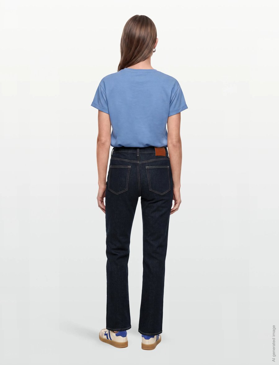 Gant - Straight Cropped Jeans - raka jeans - dark blue worn in - 4