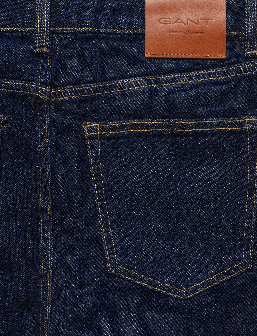 Gant - Straight Cropped Jeans - gerade jeans - dark blue worn in - 2