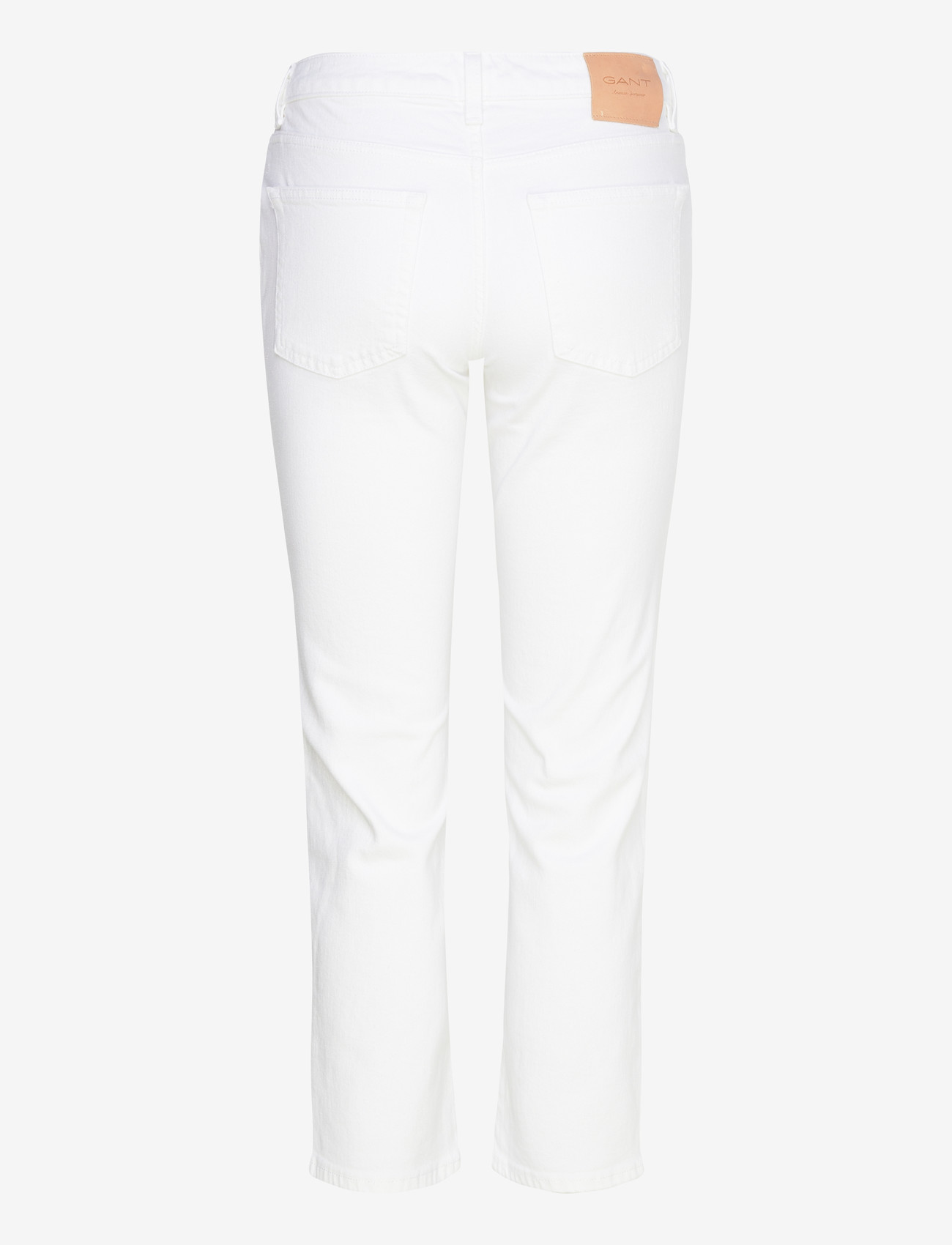 GANT - CROPPED STRAIGHT STRETCH JEANS - straight jeans - eggshell - 1