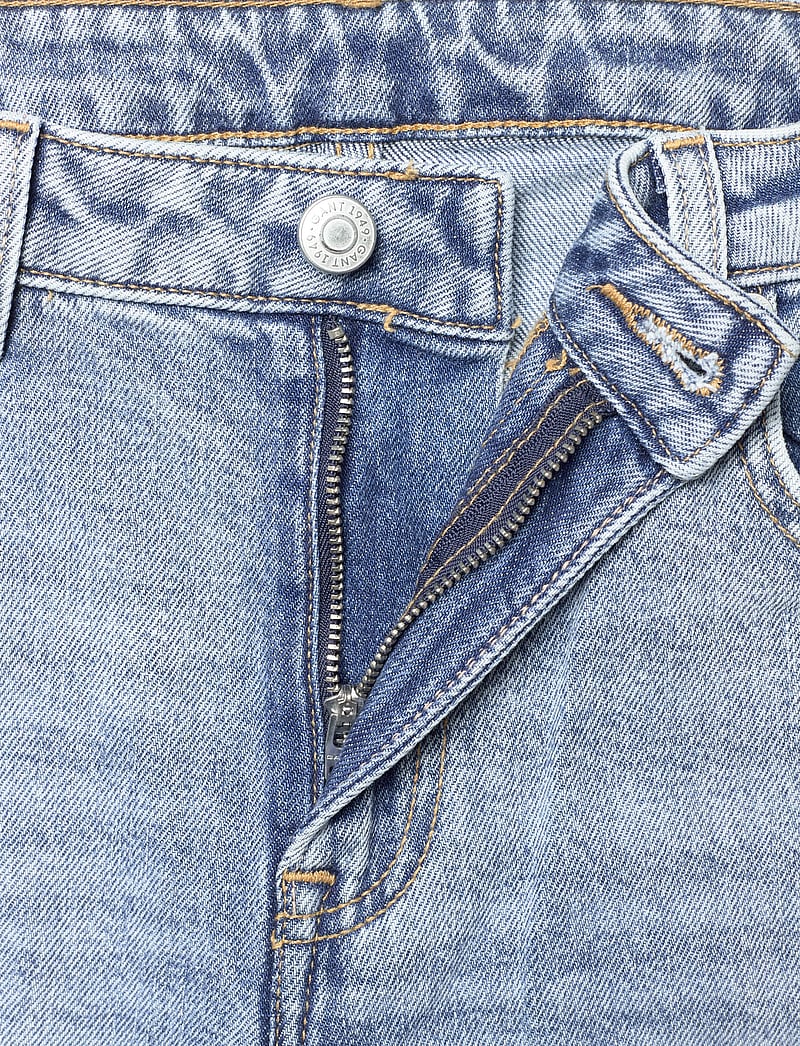 GANT - CROPPED STRAIGHT STRETCH JEANS - raka jeans - light blue worn in - 3