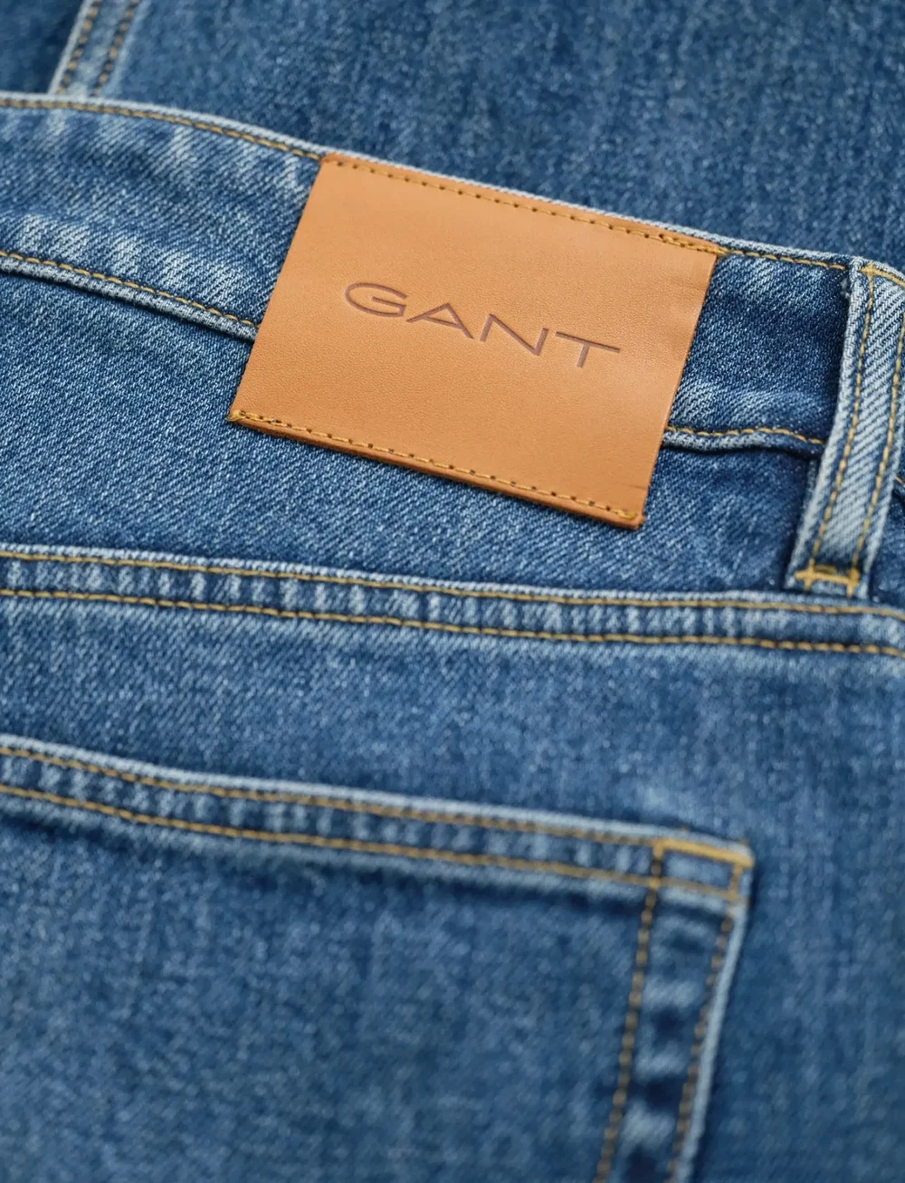 GANT - CROPPED STRAIGHT STRETCH JEANS - straight jeans - mid blue broken in - 2