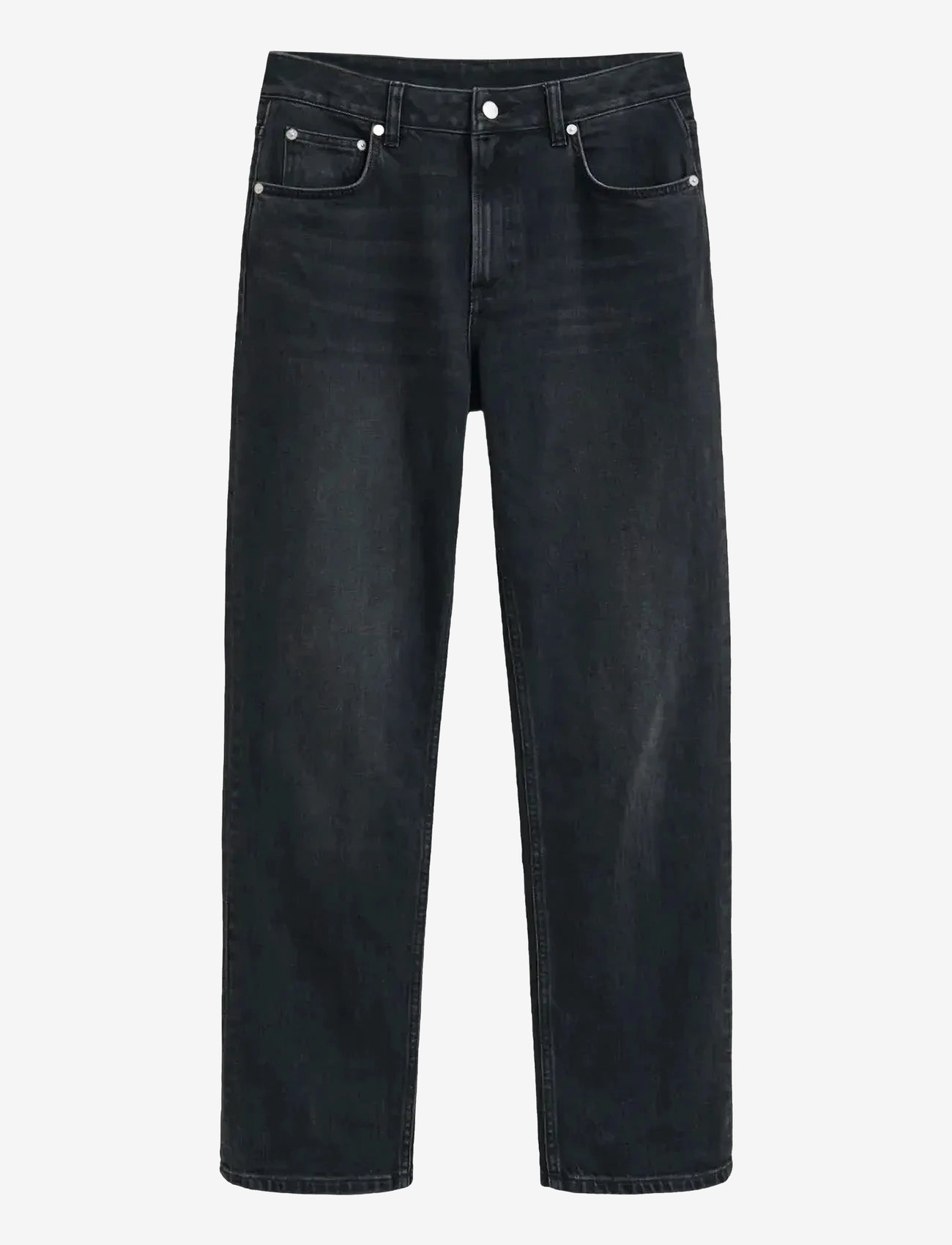 GANT - STRAIGHT STRETCH JEANS - raka jeans - black broken in - 1