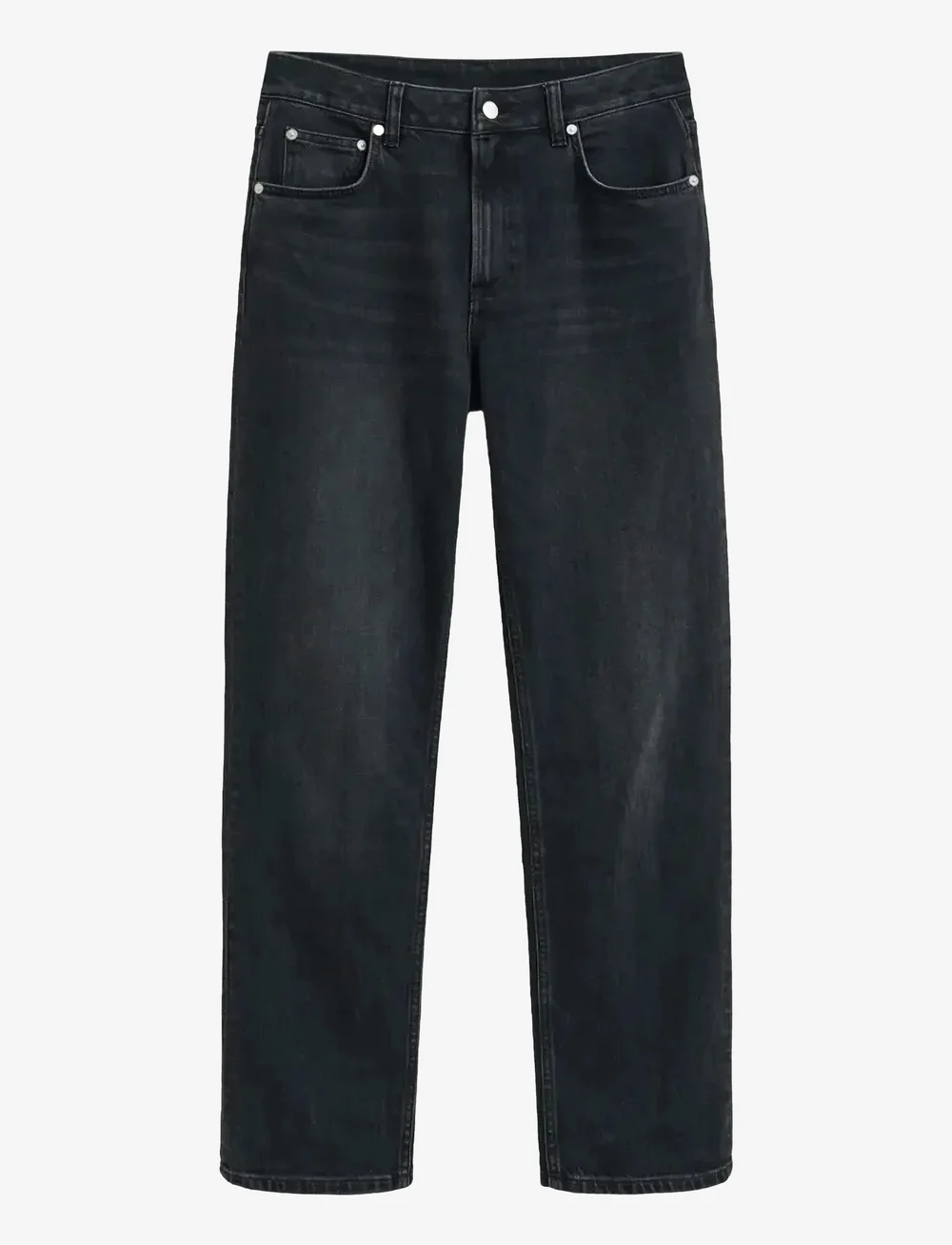 GANT - STRAIGHT STRETCH JEANS - sirge säärega teksad - black broken in - 1