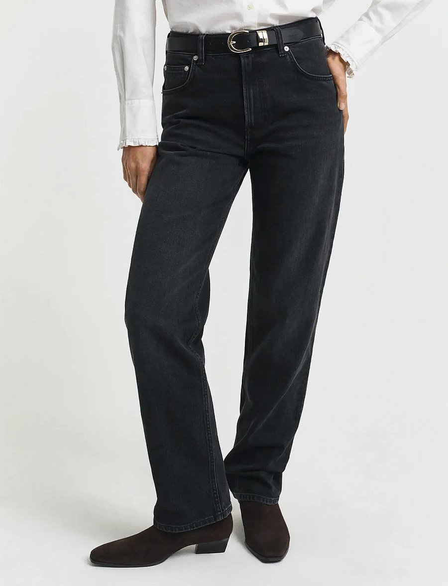 Gant - Straight Jeans - gerade jeans - black broken in - 0