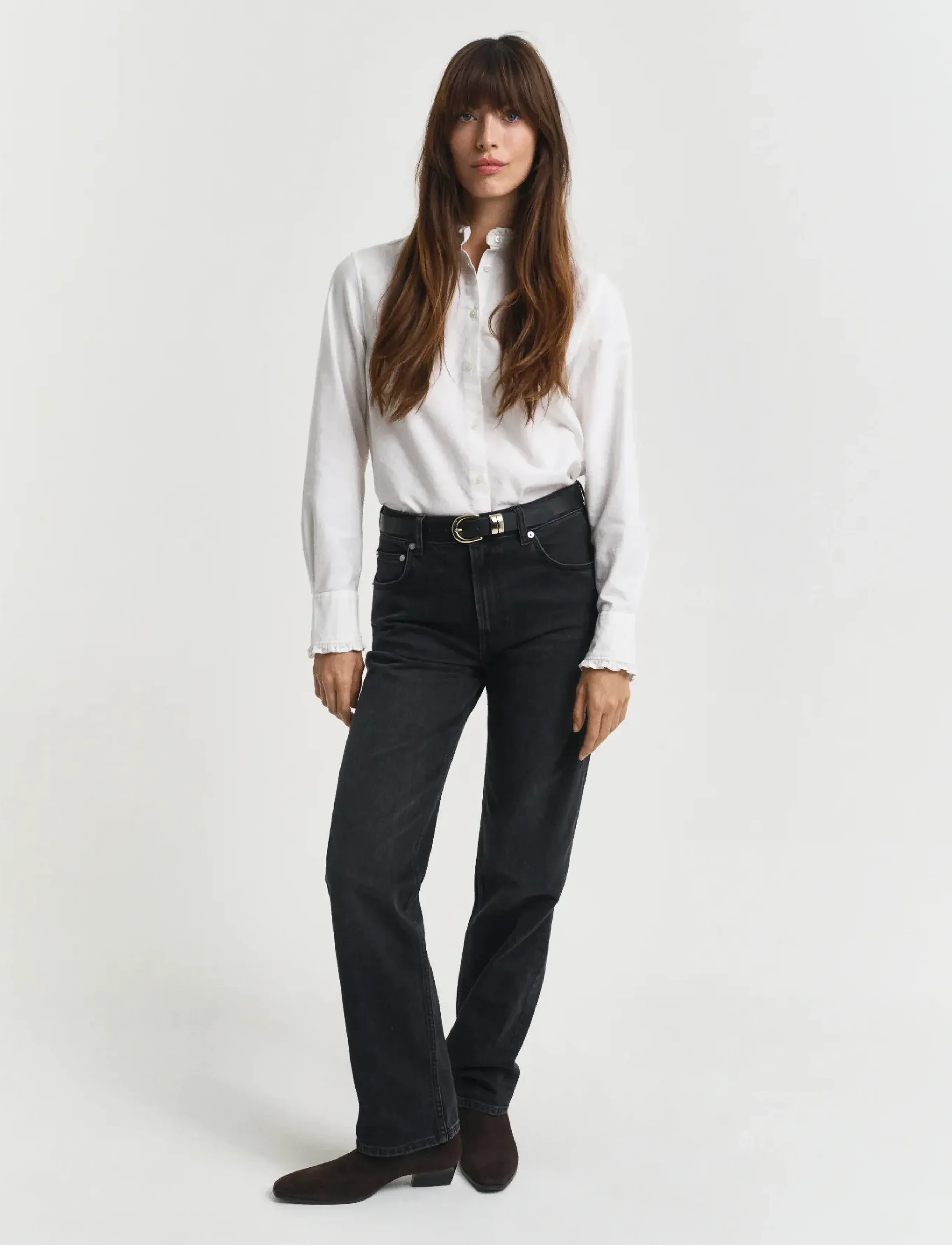 Gant - STRAIGHT STRETCH JEANS - straight jeans - black broken in - 2