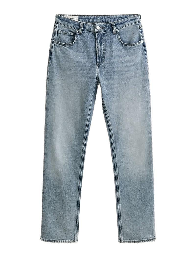 GANT - STRAIGHT STRETCH JEANS - straight jeans - light blue worn in - 1