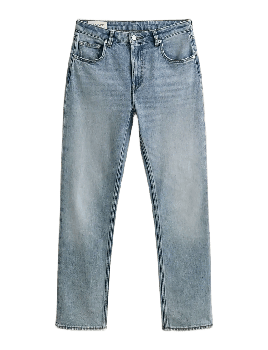 Gant - Straight Jeans - raka jeans - light blue worn in - 1